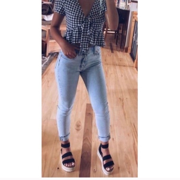 Black Espadrilles Platform Two Strap Sandals Twine - Picture 2 of 7